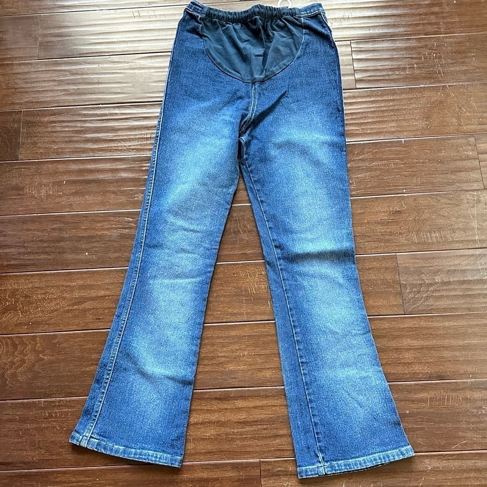 Motherhood flare leg stretch pregnancy maternity denim jeans